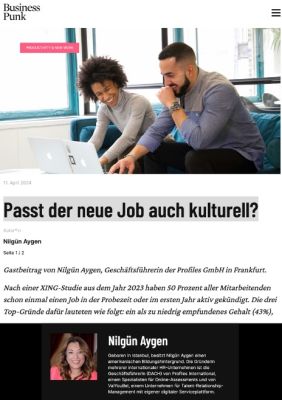 Business Punk: Passt der neue Job auch kulturell?