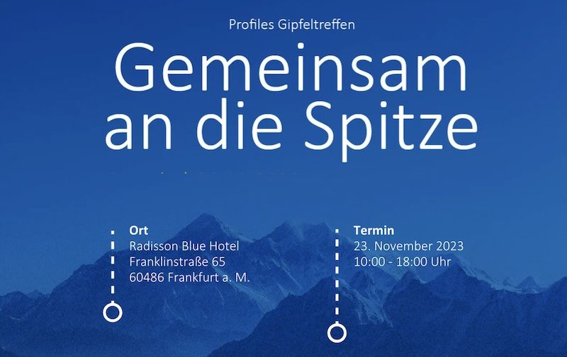 Profiles Gipfel 2023 - Radisson Blu Hotel