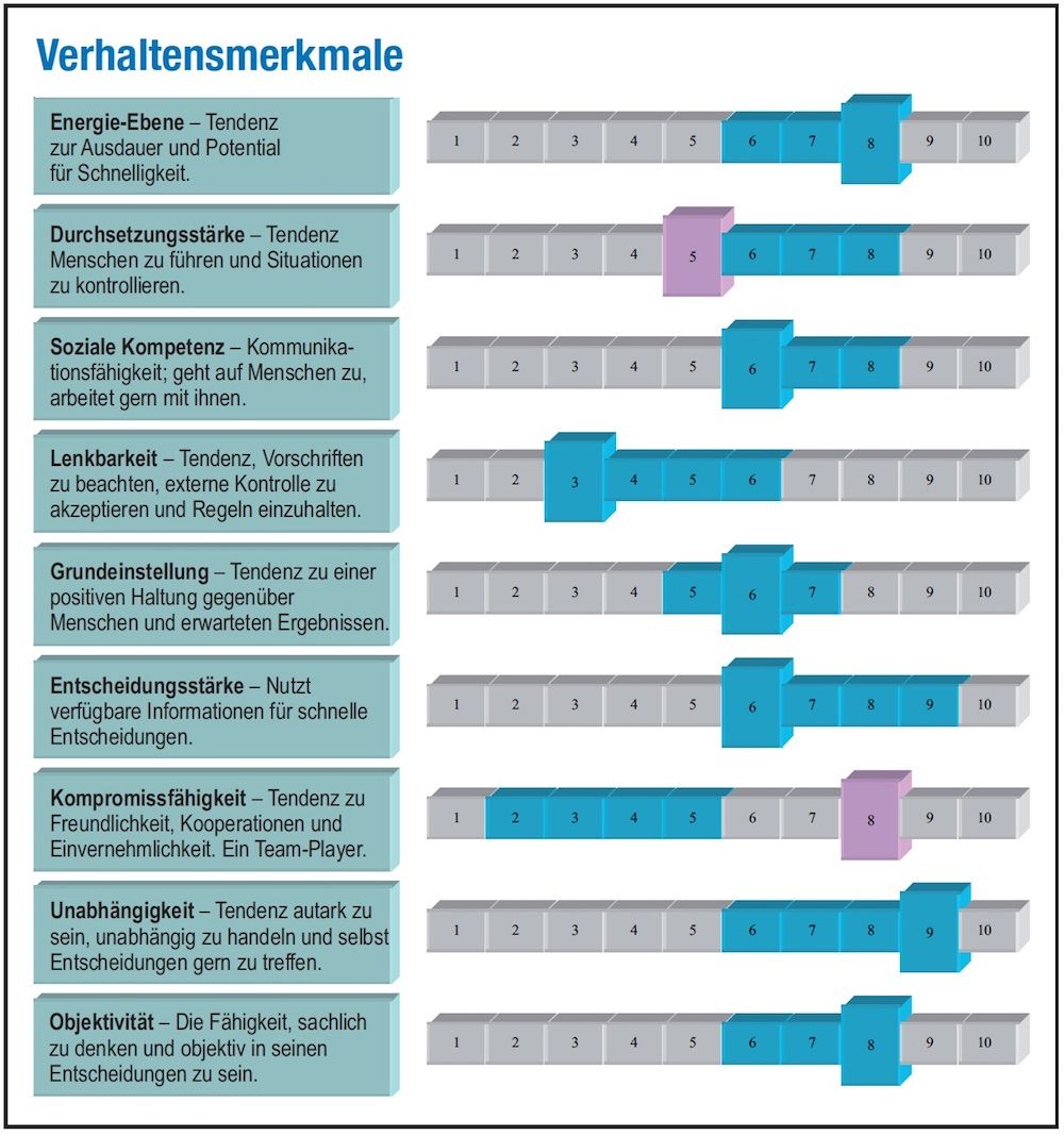 Verhaltensmerkmale - ProfileXT